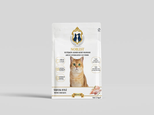 34 PROTEİN 12 YAĞ TAVUKLU KISIR KEDİ MAMASI 2 KG