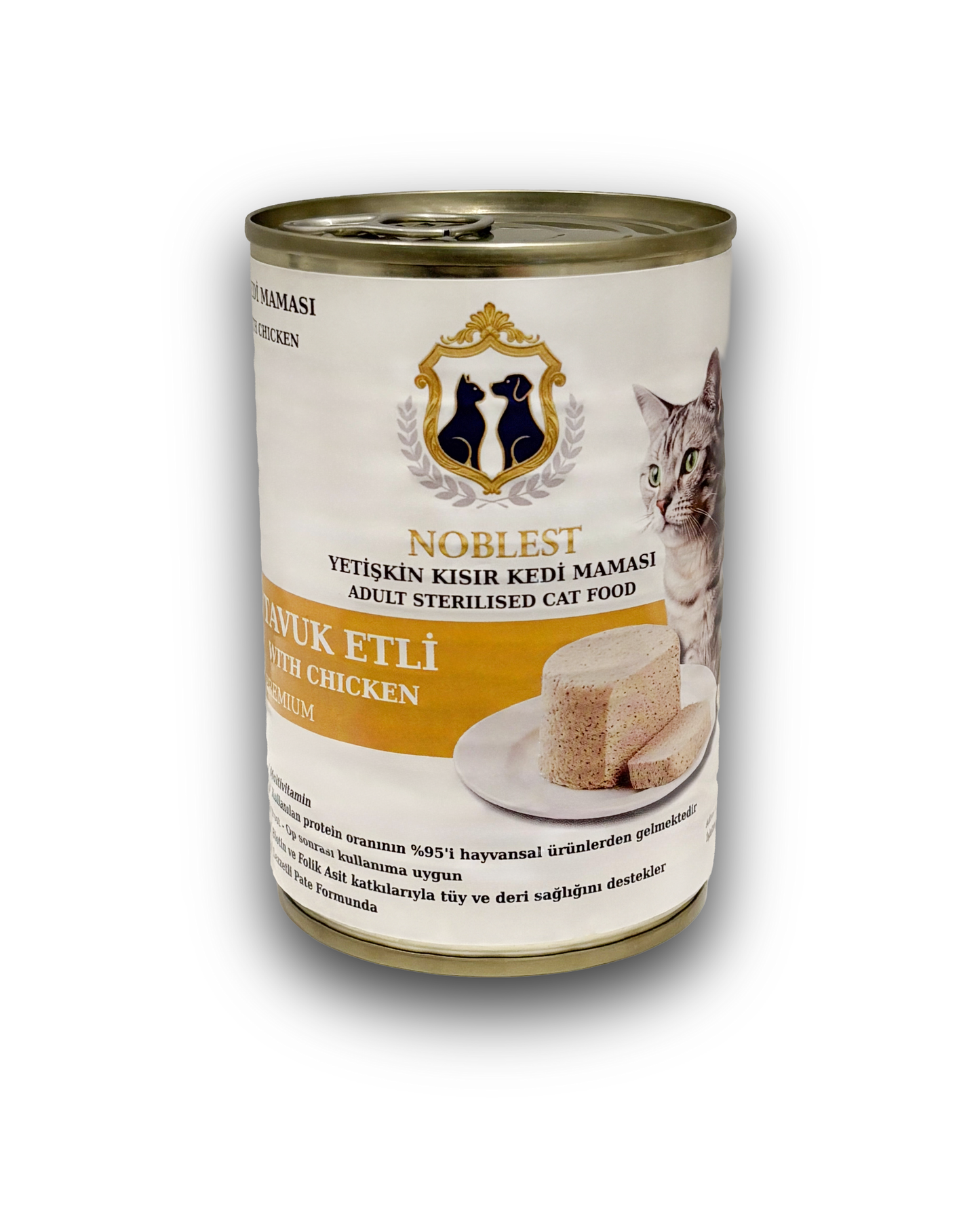 TAVUK ETLİ YETİŞKİN KISIR KEDİ PATE YAŞ MAMA 12 x 415 gr