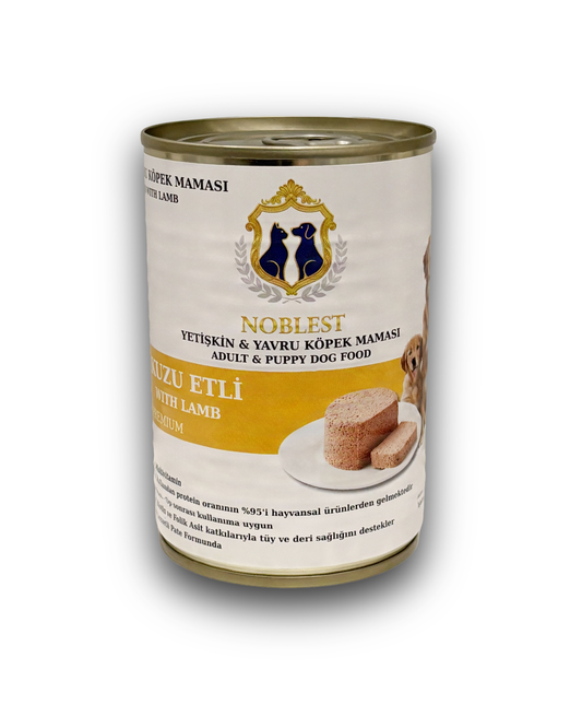 KUZU ETLİ YETİŞKİN & YAVRU KÖPEK PATE YAŞ MAMASI 12 X 415 gr