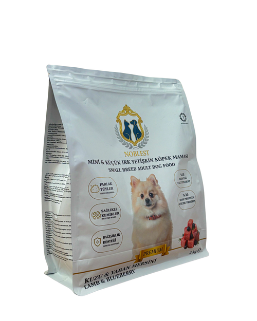 KUZU ETLİ  - YABAN MERSİNLİ MİNİ VE KÜÇÜK IRK YETİŞKİN KÖPEK MAMASI 2 KG