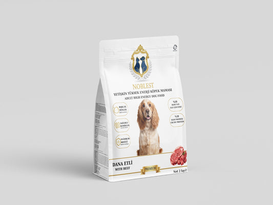 28 PROTEİN 18 YAĞ DANA ETLİ HIGH ENERGY YETİŞKİN KÖPEK MAMASI 2 KG