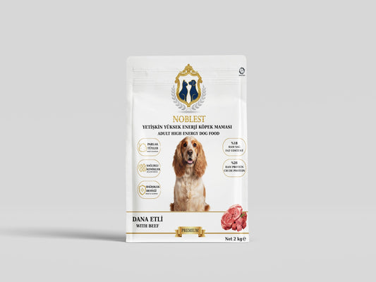 28 PROTEİN 18 YAĞ DANA ETLİ HIGH ENERGY YETİŞKİN KÖPEK MAMASI 2 KG