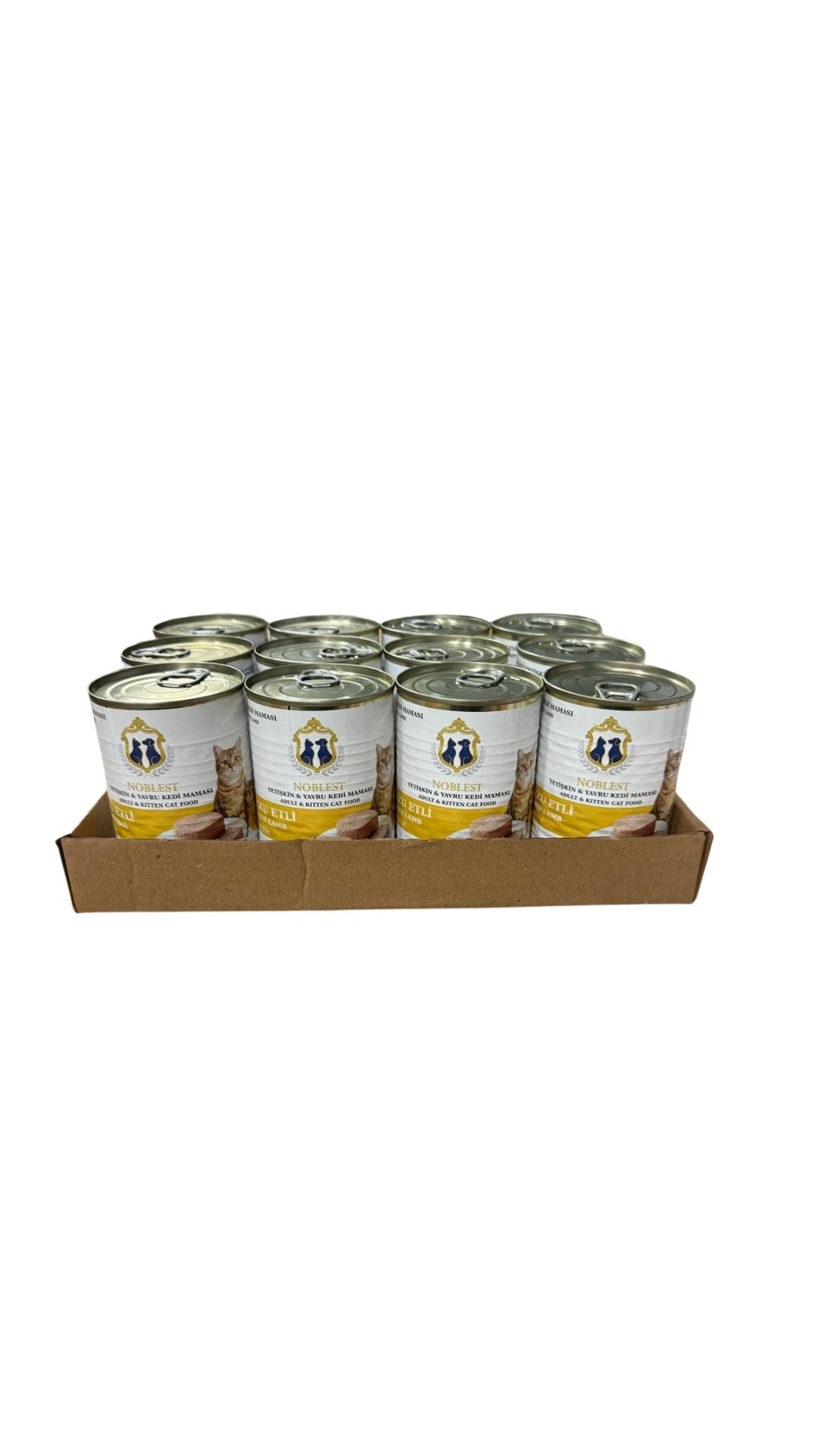 KUZU ETLİ YETİŞKİN & YAVRU KEDİ PATE YAŞ MAMASI 12 x 415 gr